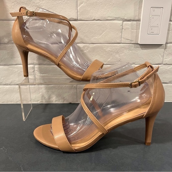 Thalia Sodi sz 11 Darria2 tan vegan strappy heeled sandals - Picture 9 of 16